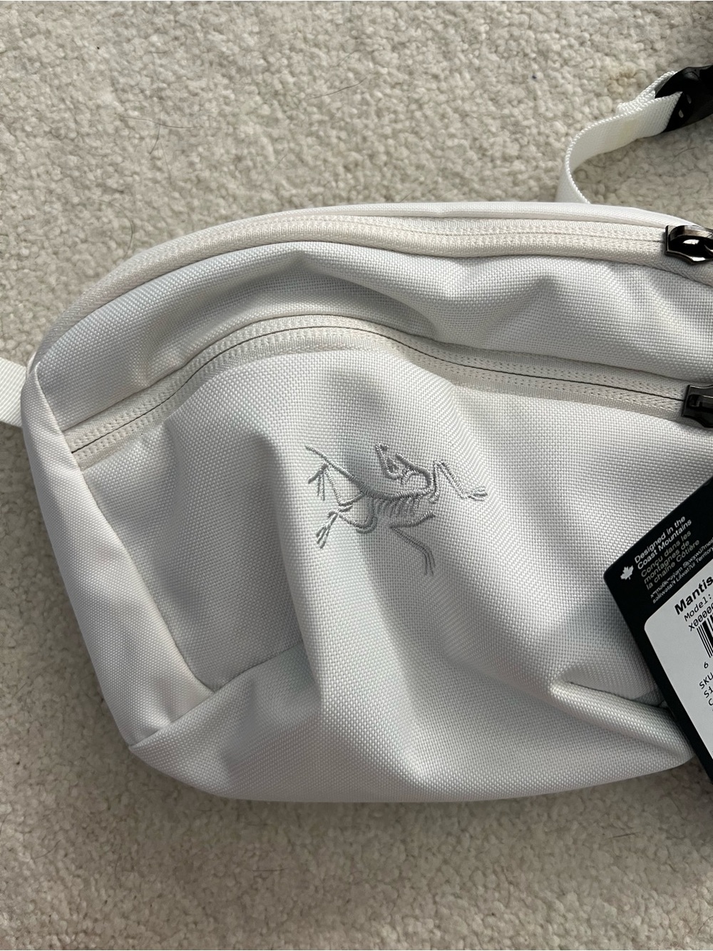 Arc'teryx White Crossbody Waist Pack - Picture 2 of 3